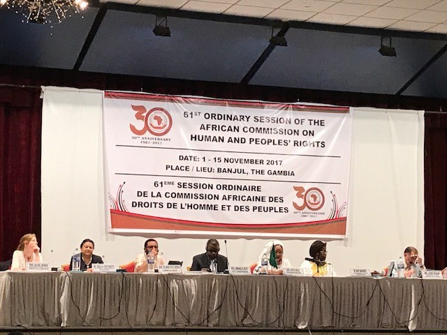  61st Session of the African Commission Panel
